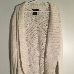 White cardigan